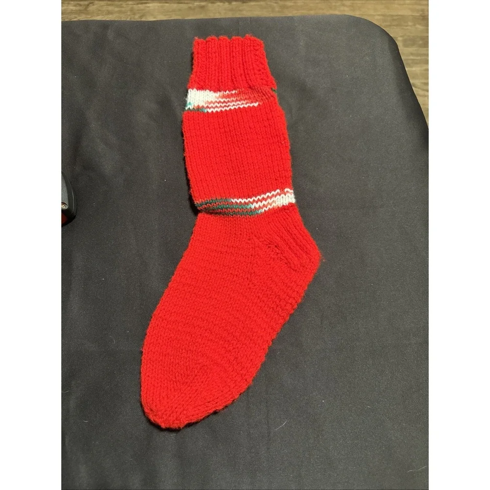 Hand Knit Personalized Christmas Stocking 19